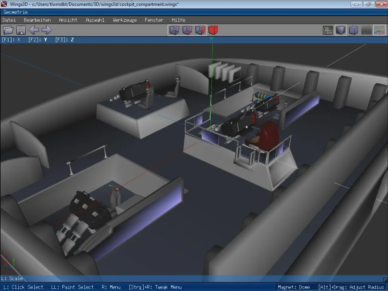 This image looks like a computer screen, in which I can see a text, some objects and icons.
