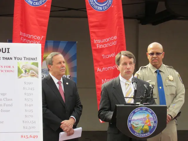 In this image we can see men standing on the floor and one of them is at the lectern, advertisement...
