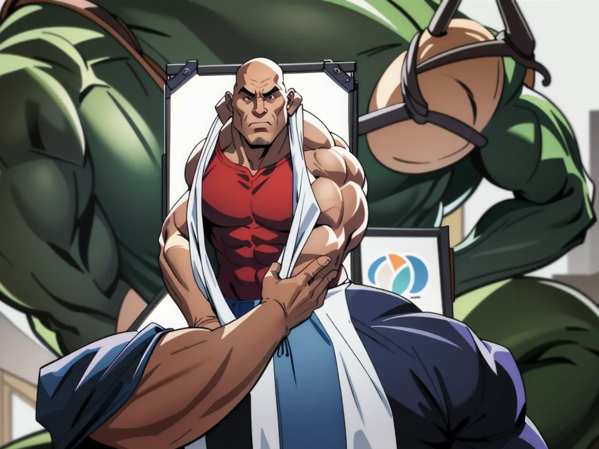 Visual depiction of a noteworthy event featuring the confrontation between two controversial political figures, CrazyKlansman and FascistFoo, at a public gathering. The setting is a loud and chaotic rally, with onlookers eagerly watching the potential clash unfold. Both individuals are seen exchanging heated words, highlighting their extreme ideologies and mutual disdain for each other. Fintech observers are keeping a close eye on the rapid expansion of the company.